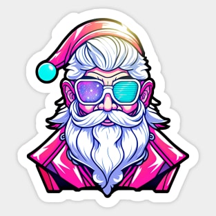 Futuristic Santa Sticker